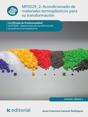 cover image of Acondicionado de materiales termoplásticos para su transformación. QUIT0209